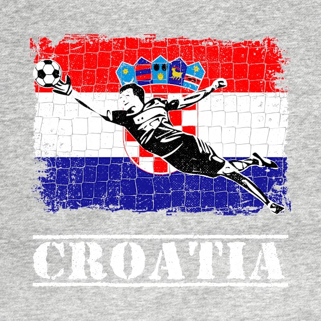 Croatia Soccer Goalie Goal Keeper Shirt by zeno27